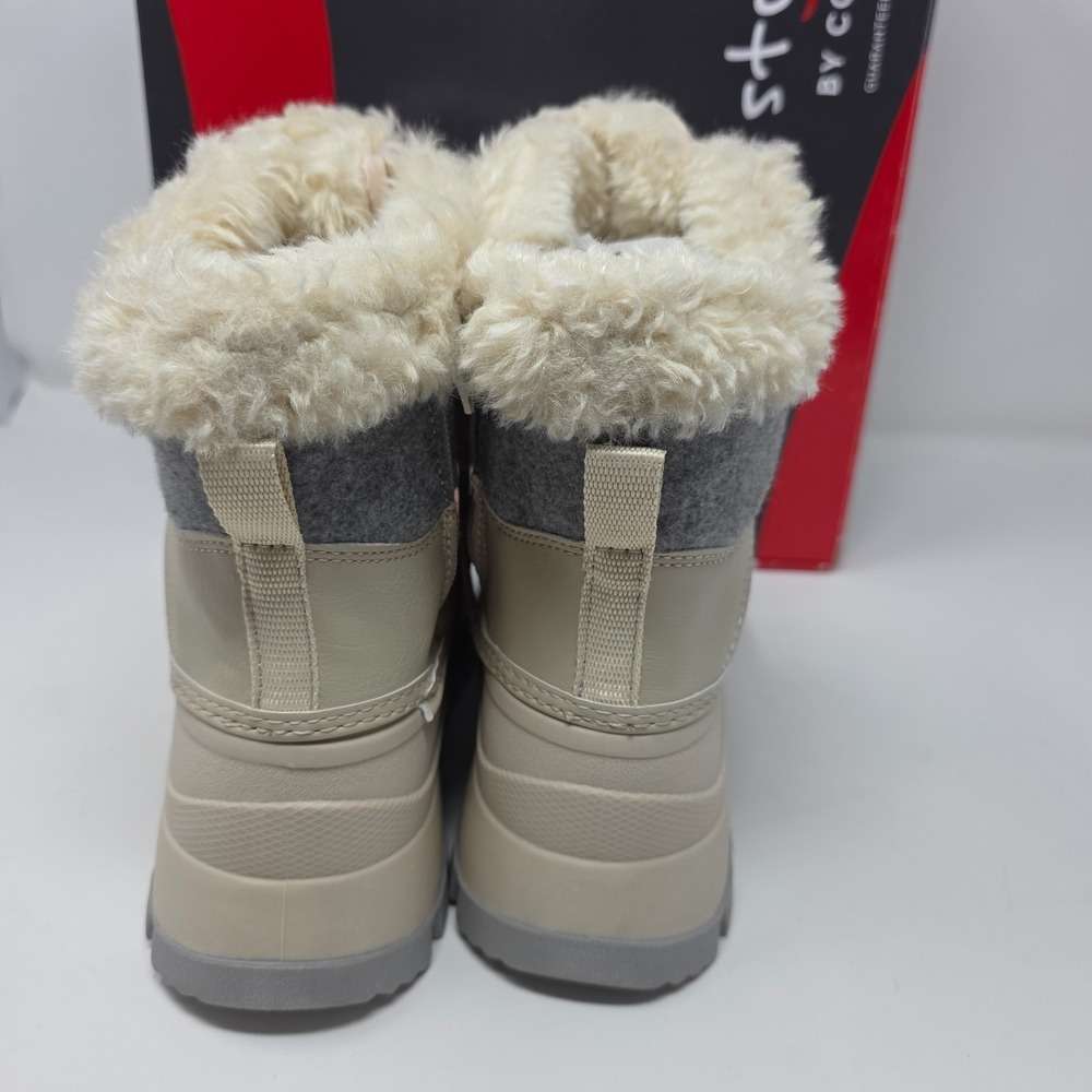 Storm by Cougar Boots Womens 6 Ecru Faux Fur Waterproof Fury-Q Oyster Winter New - Picture 3 of 7